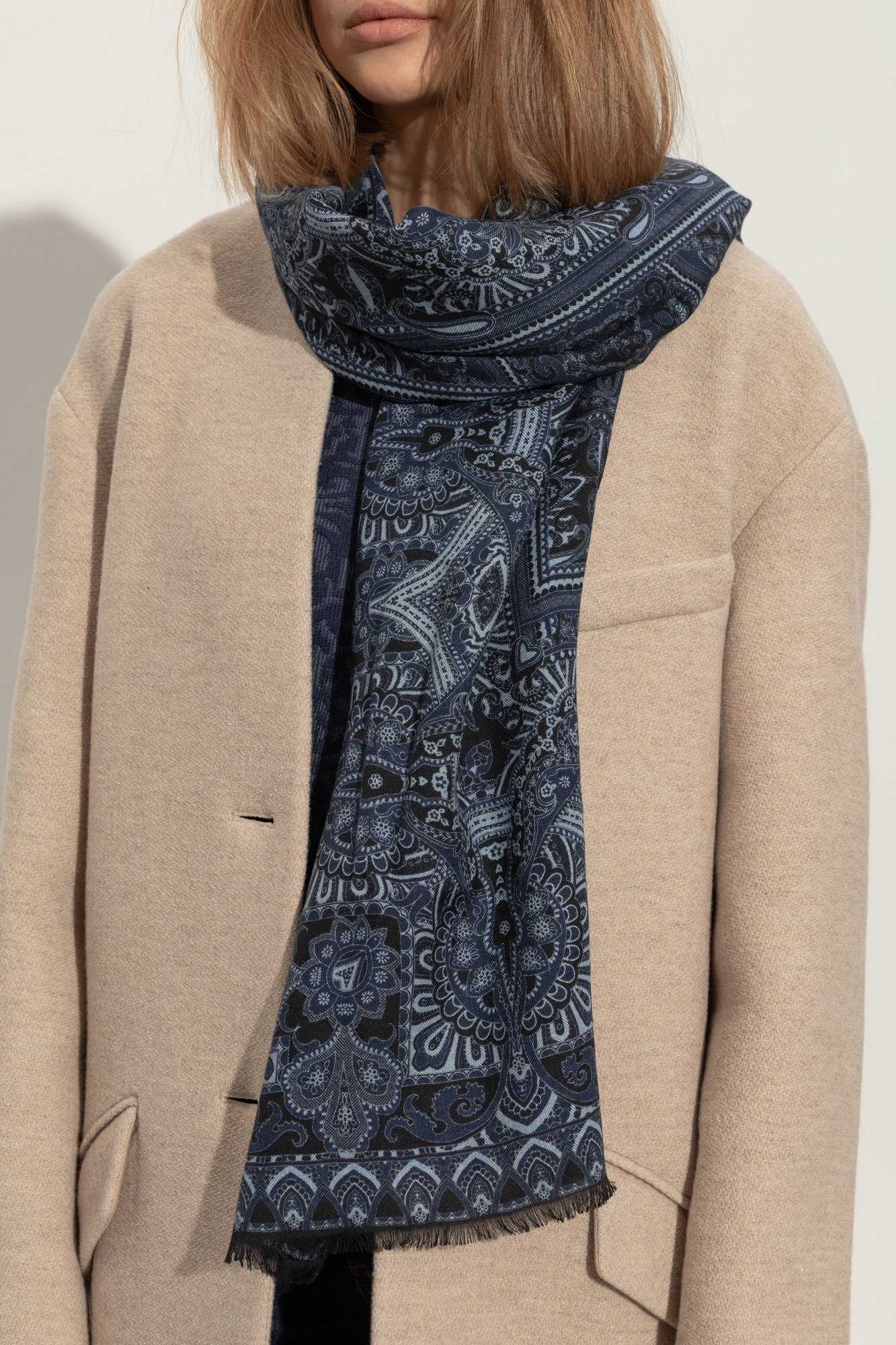 スカーフ Etro Scarves Amazon | [エトロ] スカーフ ウール シルク マルチカラー Scarf
